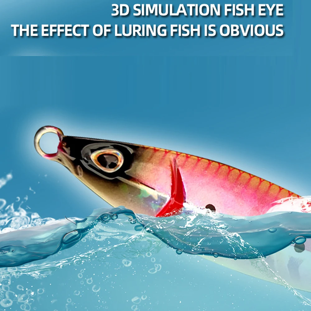 VOLIN-señuelo de pesca de Metal para curricán en el océano, cebo duro de 40g, 60g, 80g, 100g, 120g, 1 unidad, nuevo modelo - imagen 2