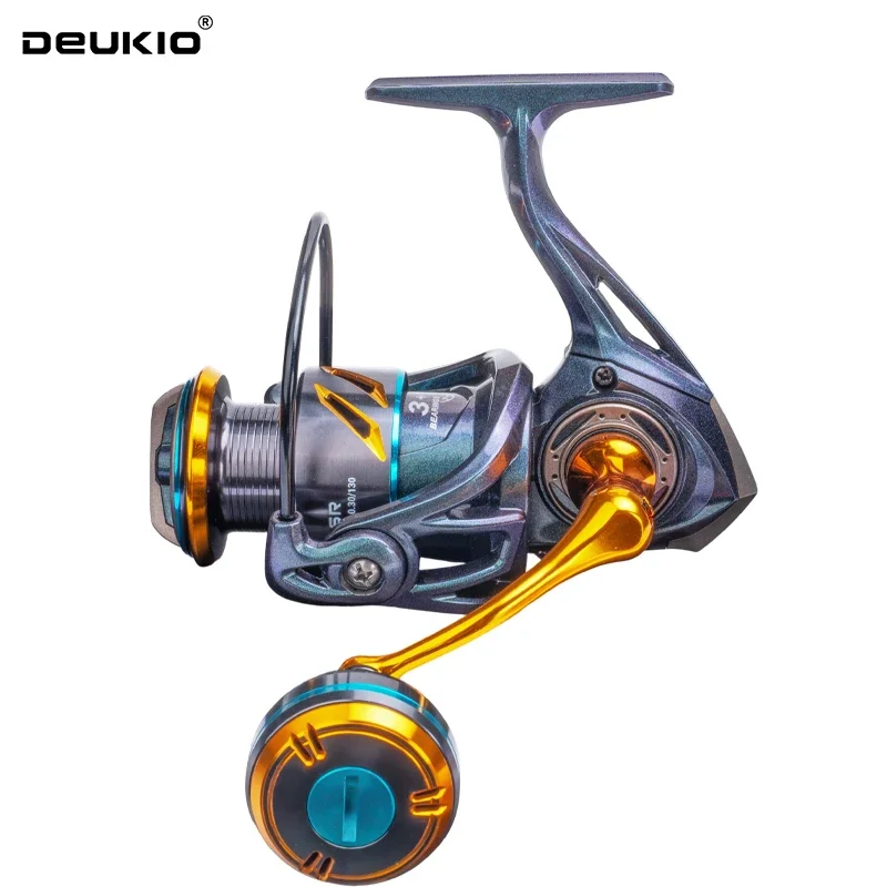 Carrete de pesca DEUKIO con giro y arrastre máximo 35 LB – 5.2:1 - imagen 2