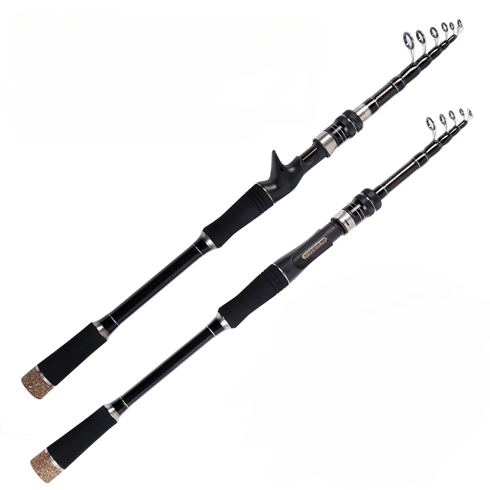 Caña de pescar telescópica ultraligera, peso de 1,8 M, 2,1 M, 2,4 M, 2,7 M, 3M, caña de pescar giratoria de acción rápida, peso del señuelo 10-20g - imagen 4