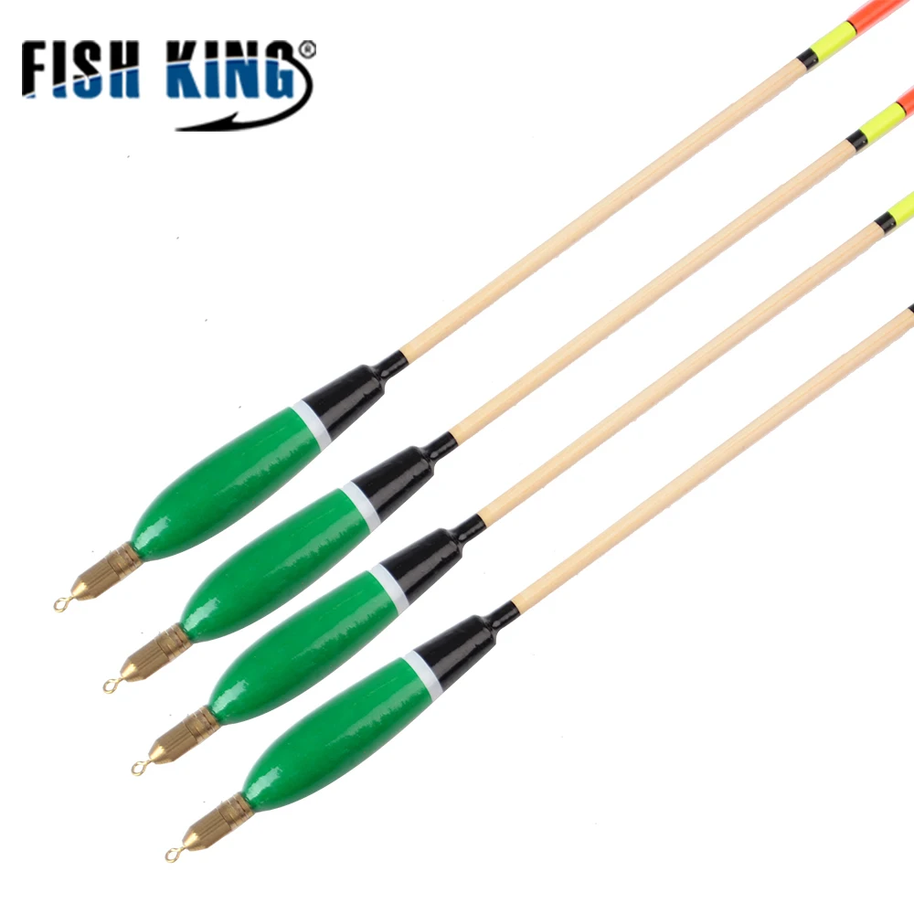 FISH KING-flotador de abeto Barguzinsky de colores mezclados, aparejos de Pesca Vertical, 3 + 2g, 4 + 2g, 5 + 2g, 6 + 2g, 5 unidades por lote - imagen 5