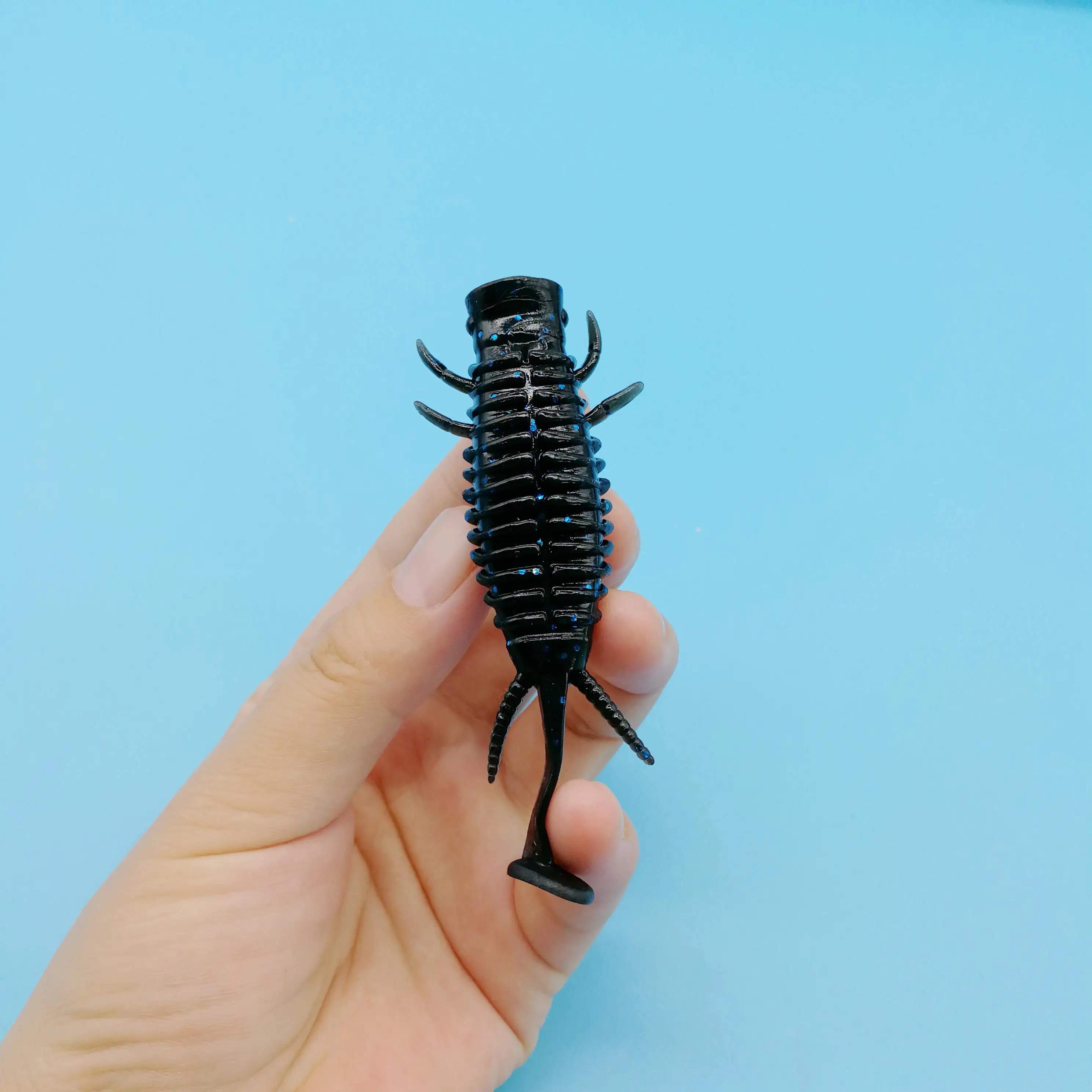 HOOFISH-señuelo de pesca suave, 30 unids/lote, 8g/80mm, cola en T, silicona Artificial, Swimbait, accesorios de pesca Topwater - imagen 2