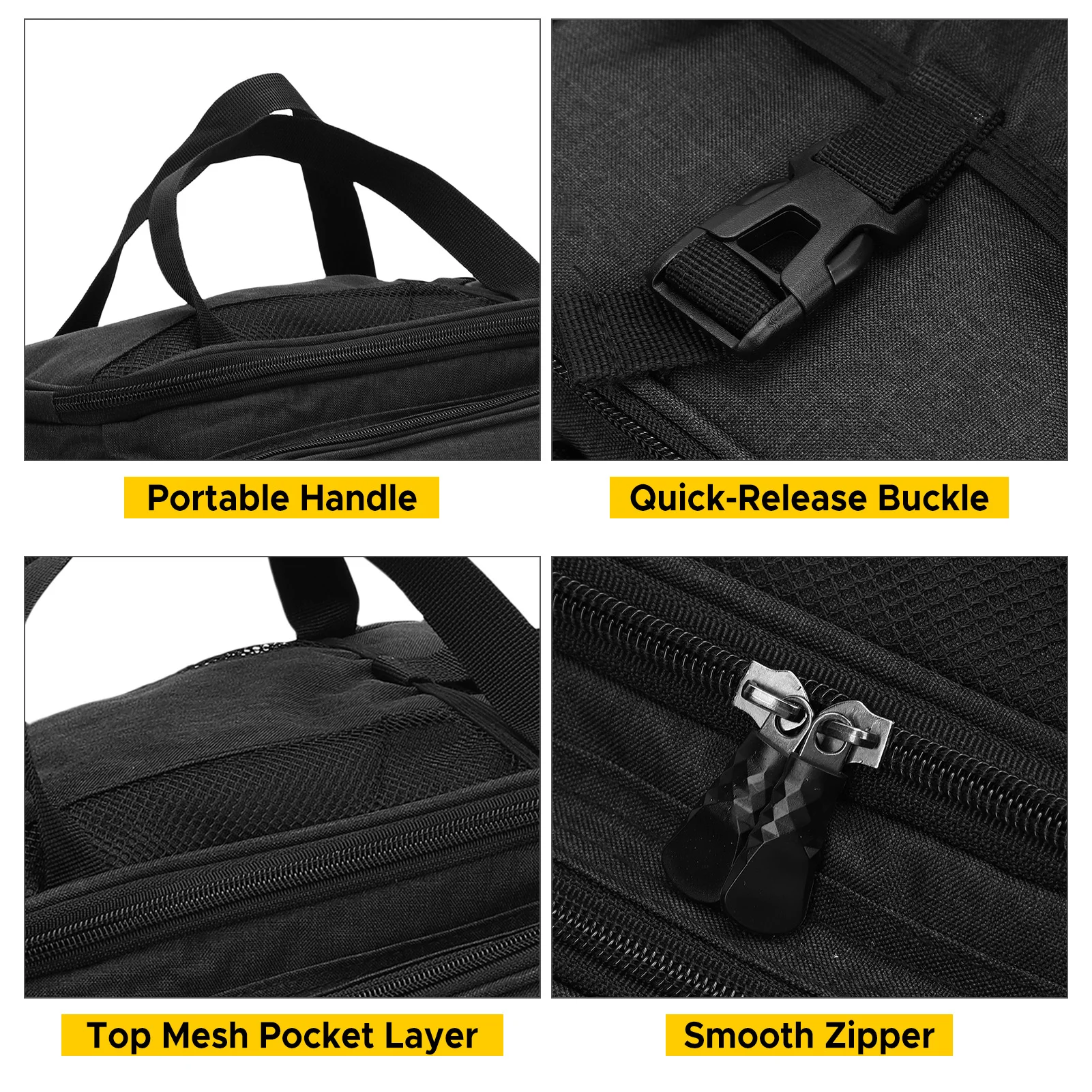 Bolsa para SILLÍN de bicicleta, bolsa trasera para portabicicletas, gran capacidad de 17L, combina con eslinga para hombros y capacidad de montaje para bicicleta - imagen 5