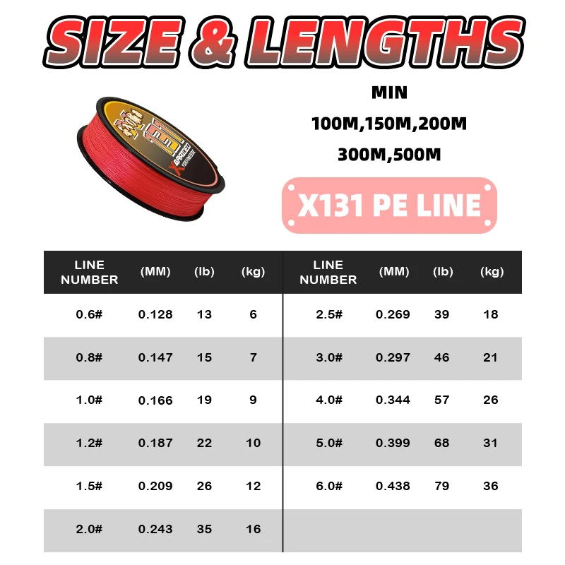 YGKX 13 línea de pesca trenzada 100/150/200/300/500M hebras multifilamento línea de PE aparejos de pesca de agua dulce y salada línea de pesca - imagen 2