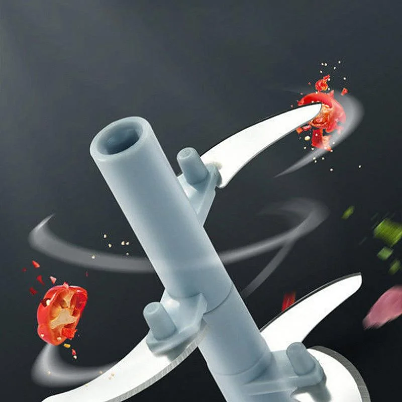 Picadora de carne Manual de 500/900ML, picadora de ajo giratoria, trituradora de prensa de ajo, cortador de cebolla y verduras, accesorios de cocina - imagen 3