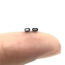 50 Uds. De manguitos de prensado de línea ovalada de 0,6mm y 0,7mm, conector de engarzado de alambre, tubo de alambre de pesca, tubo doble de aluminio