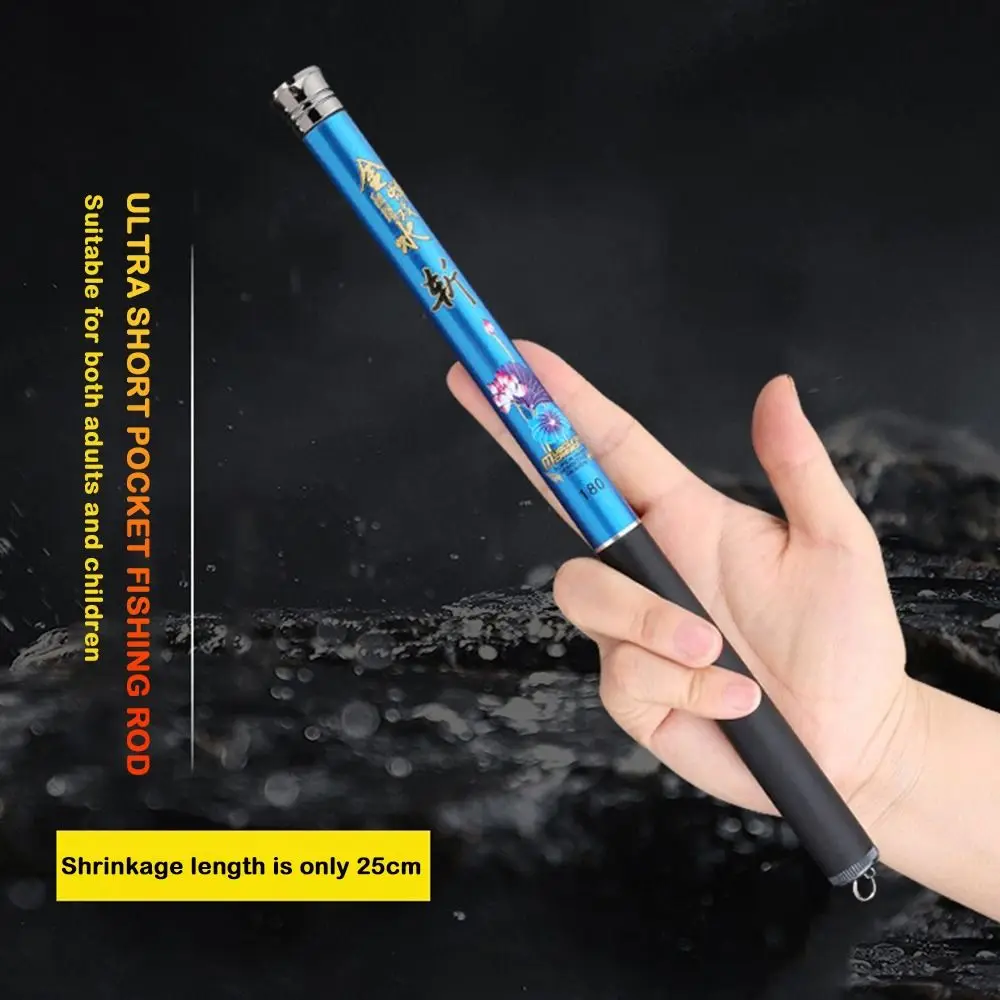 Caña de pescar telescópica, Kits completos, carrete de pesca Spincast, juego de cañas de pescar de 1,4 m-3,6 m, caña de pescar de fibra de vidrio y fibra de carbono - imagen 5