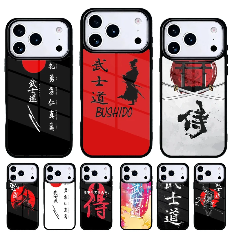 Funda iPhone con Diseño Bushido y Sol Japonés – Carcasa Trasera
