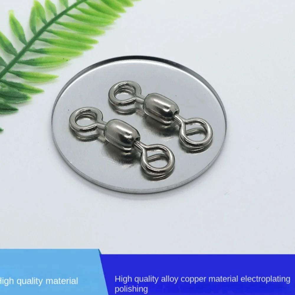 Conector a presión de pesca japonés – Giro 360° anillo sólido cobre - imagen 4