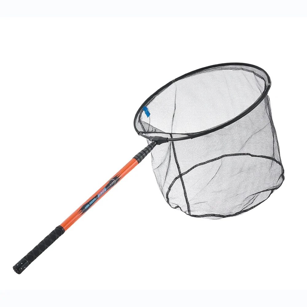 Marca MBLN, longitud Total de 370 cm/128 pulgadas, ultraligera 414g, red de aterrizaje de pesca portátil, red telescópica de fibra de carbono, cabeza de red de aleación - imagen 5