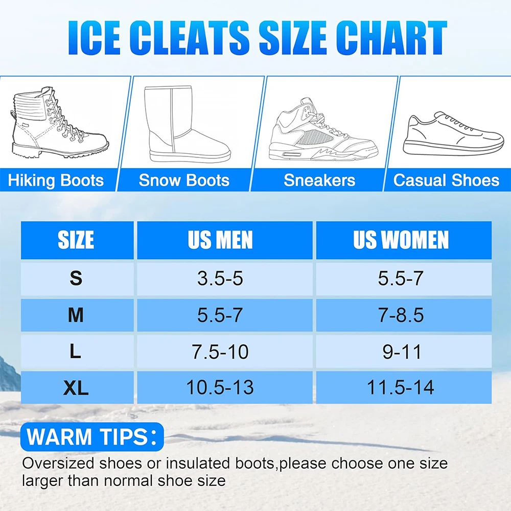 Un gráfico que muestra el tamaño de zapatos para hombres y mujeres