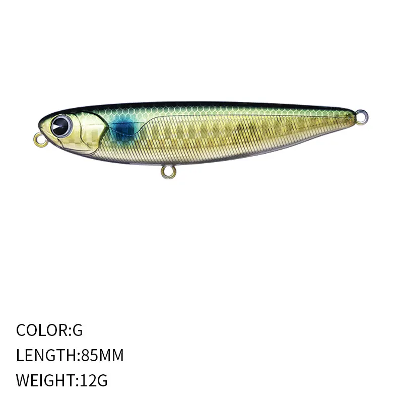 Señuelo de Pesca Artificial, cebo de lápiz Topwater de 85mm y 12g, Stickbait flotante, Walk The Dog, lubina, trucha, Wobblers Isca - imagen 4