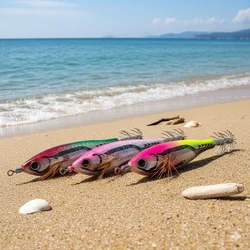 Plantilla de calamar luminosa de 10,2 cm y 9,5g, señuelo duro para camarones, Calamari, sepia, pulpo, anzuelo de pesca, aparejos de pesca de mar, 1 ud.