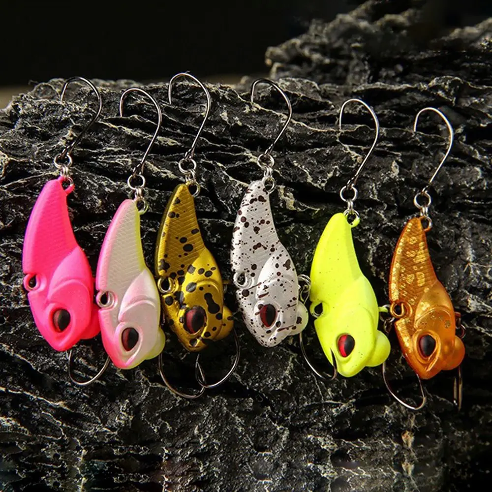 2025 28mm/2,3g señuelo de pesca de hundimiento lento Wobbler Bass ojos 3D cebo de pesca Minnow VIB Minnow señuelo aparejos de pesca - imagen 5