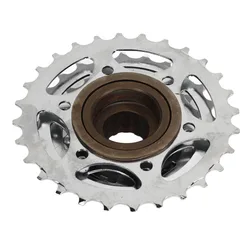 Volante de bicicleta duradero de 5 velocidades, volante de acero de 14T-28T, volante giratorio de alto rendimiento para bicicleta, accesorio de ciclismo