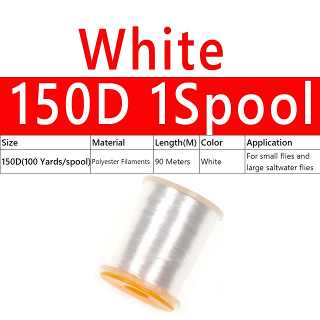 1PC 150D White