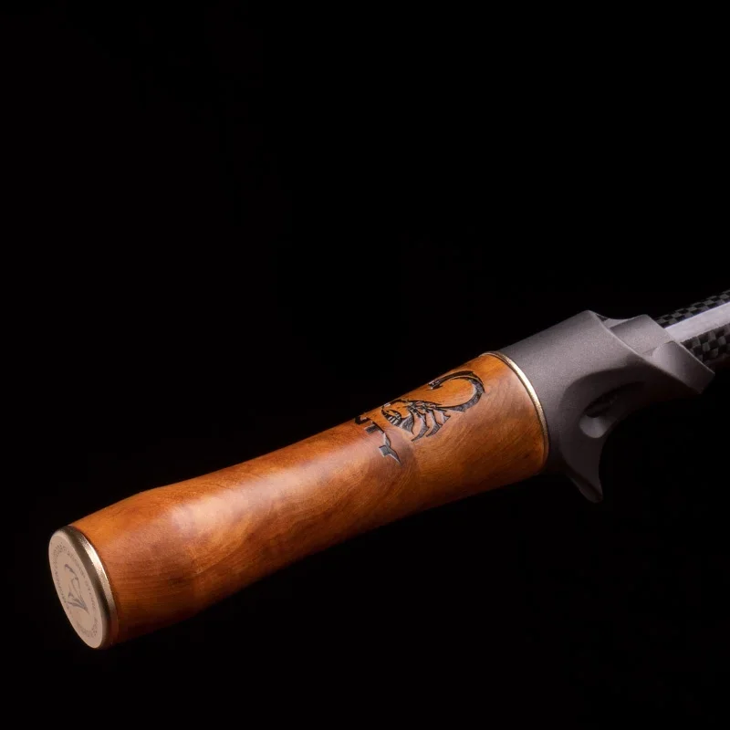 Caña de pescar ultraligera de fibra de carbono, señuelo giratorio/fundido, cebo WT 1,5-9g, línea WT 3-6LB, mango de madera, cañas de pescar rápidas para trucha - imagen 3