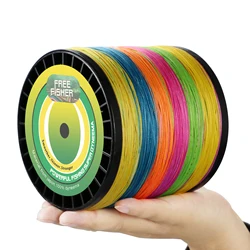 FREE FISHER Super Strong Línea Trenzada PE Multifilamento Resistencia