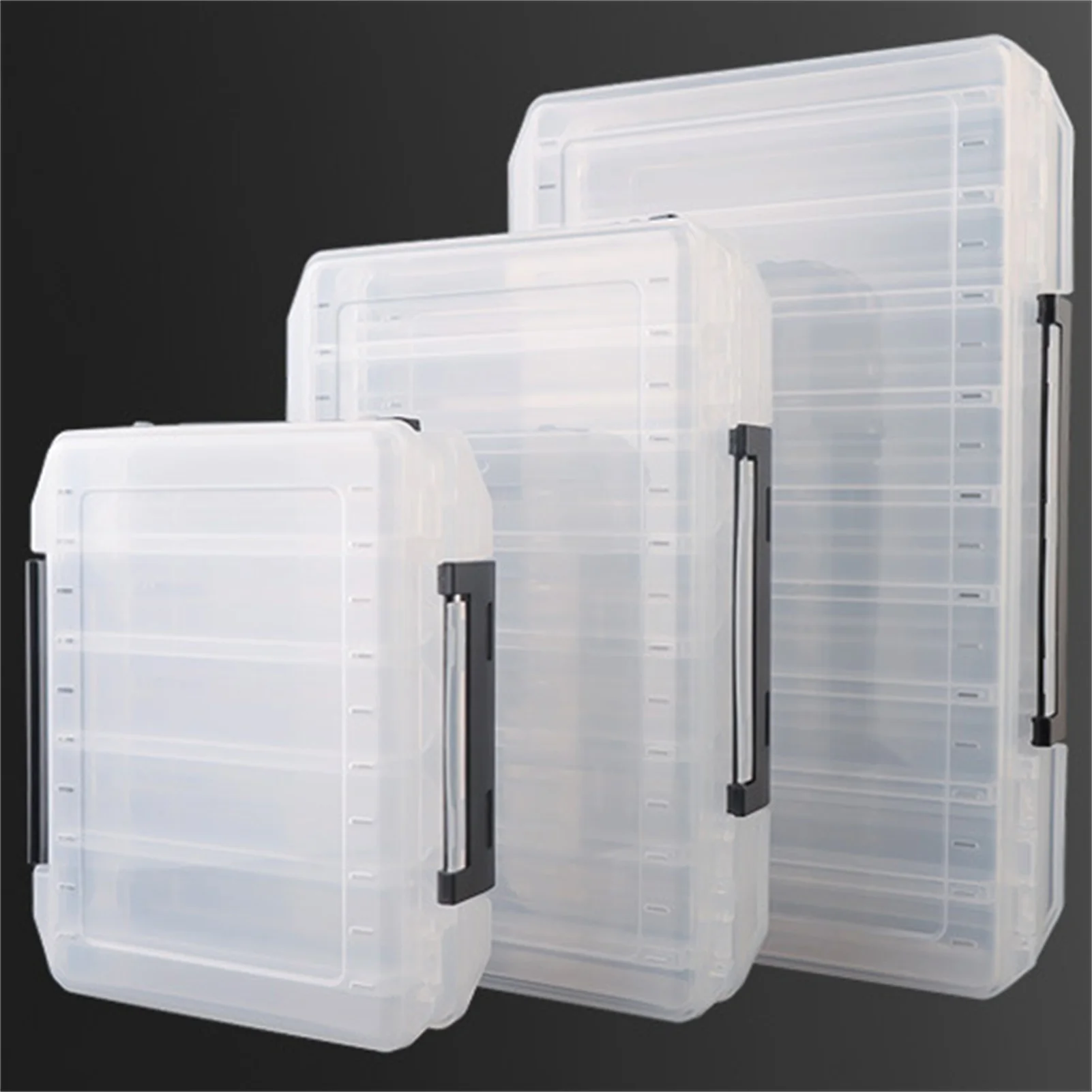 Caja portátil gran capacidad para señuelos de pesca con rejillas - imagen 4