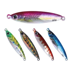 Plantilla luminosa de Metal de tungsteno, 80g/60g/40g/30g, señuelo de pesca que se hunde rápidamente