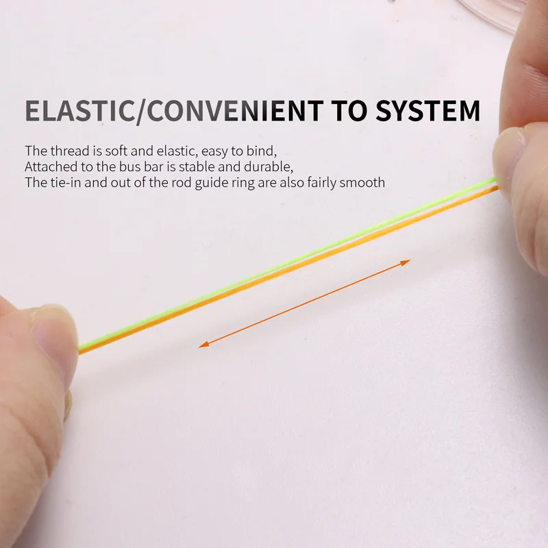 Bloque de línea elástica mágica, 8m/26,25 pies, resistente al agua, Nudo de algodón para pesca rocosa, no daña la goma, accesorios de herramientas de posicionamiento - imagen 5
