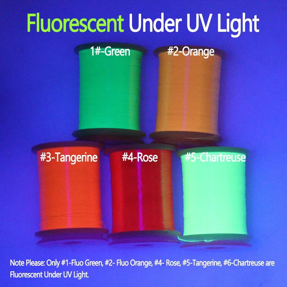 Bimoo-hilo trenzado para atar moscas, serpentinas de ninfas, trucha, Señuelos de Pesca, Material de atado de moscas, 140D, 12/24 piezas, colores surtidos - imagen 5