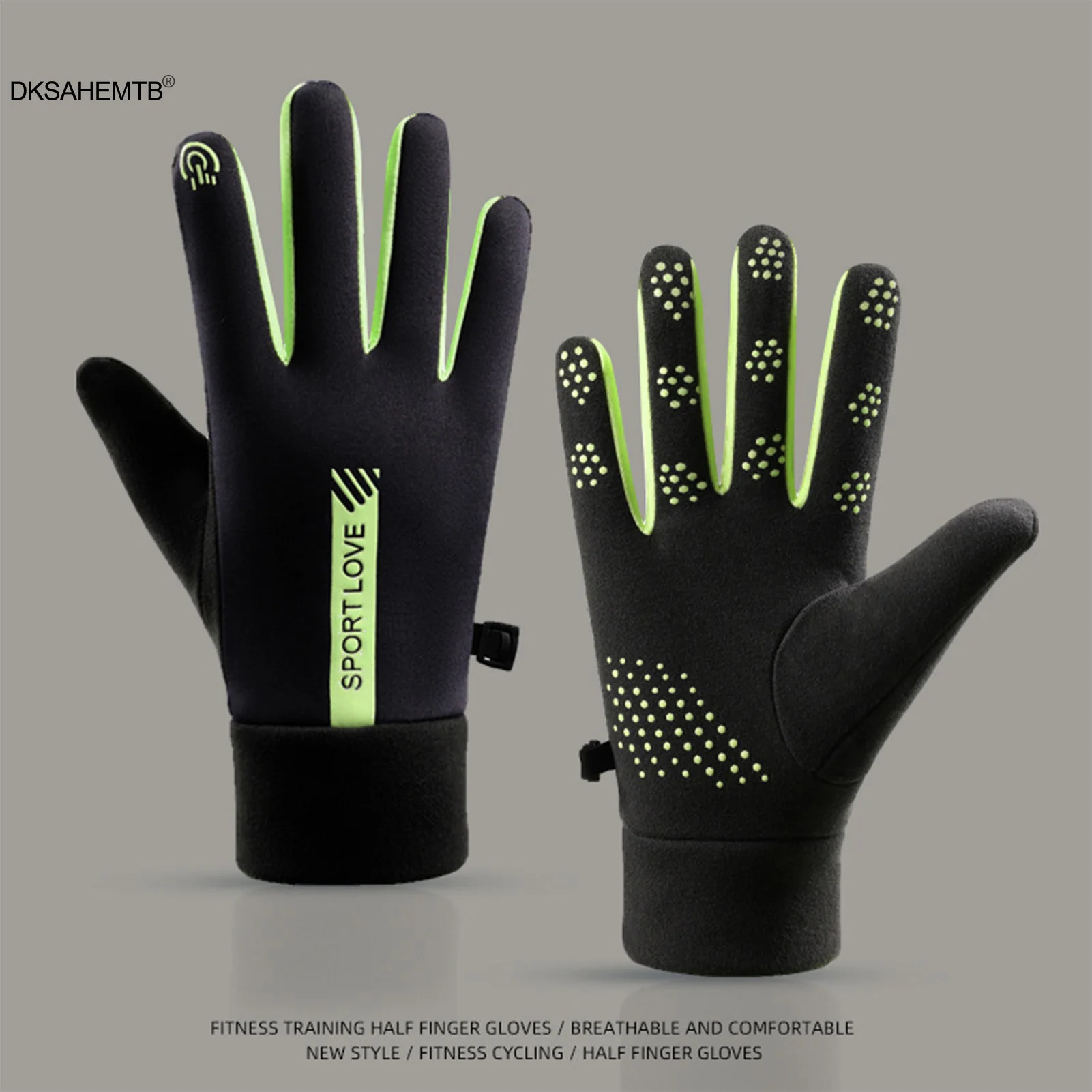 Guantes de invierno para mujer, ciclismo, bicicleta, MTB, forro polar térmico, guantes resistentes al frío, manoplas impermeables para exteriores para esquiar y correr - imagen 4