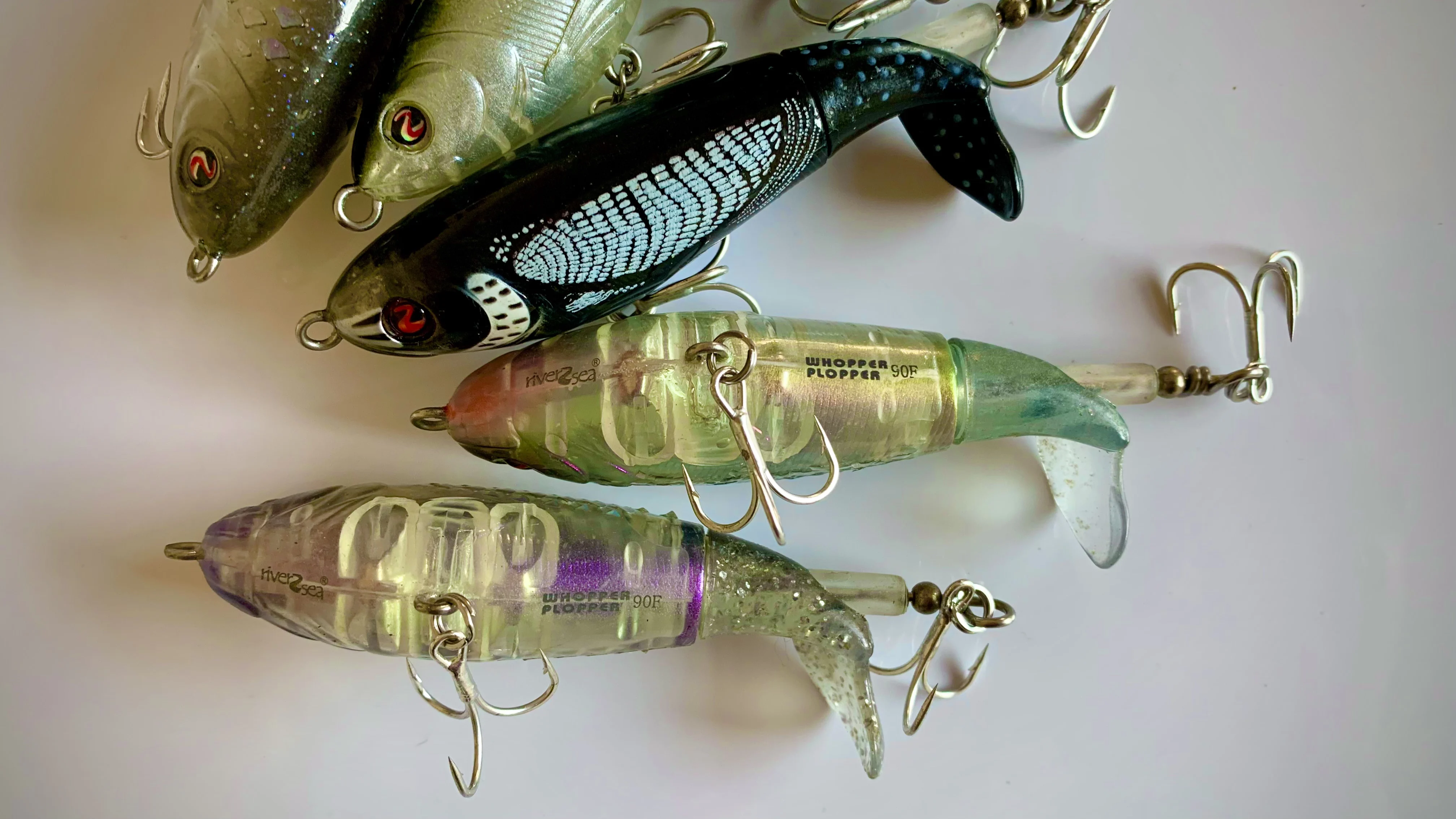 US Tail Order River2Sea Whopper Plopper90F Tractor de ruido, superficie de agua subcebo de carretera, 25g - imagen 4