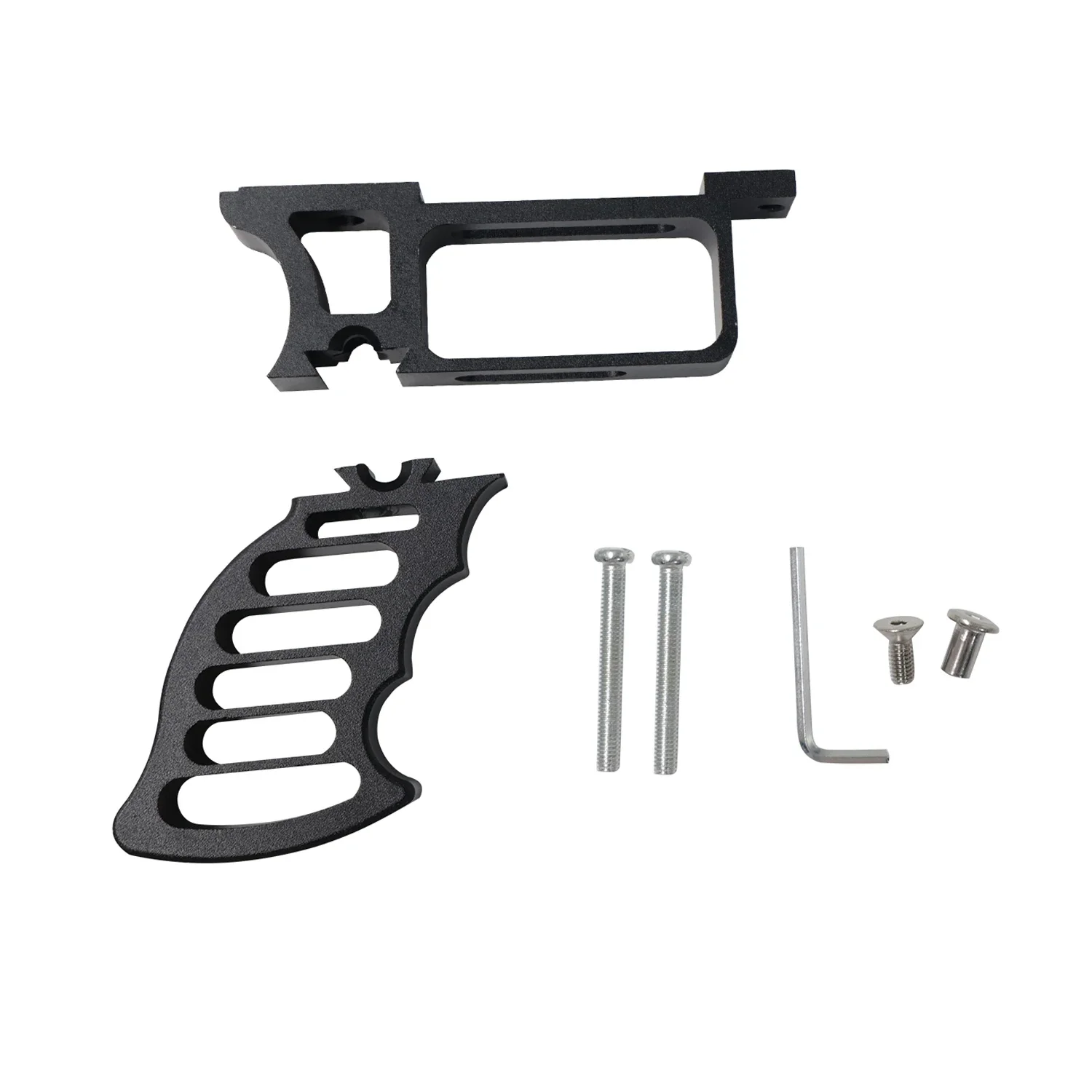 Agarre desmontable de Metal, tirachinas DIY, agarre de montaje especial, tirachinas grande casero, piezas de accesorios de alta calidad