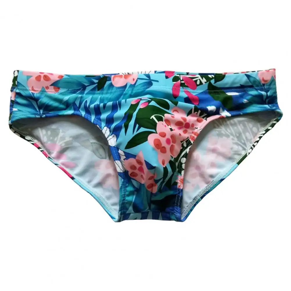 Traje de baño Sexy con estampado Floral, pantalones cortos de playa para hombre, pantalones cortos para surfear, bañadores con almohadilla de realce, trajes de baño para hombre, trajes de baño Sunga - imagen 2