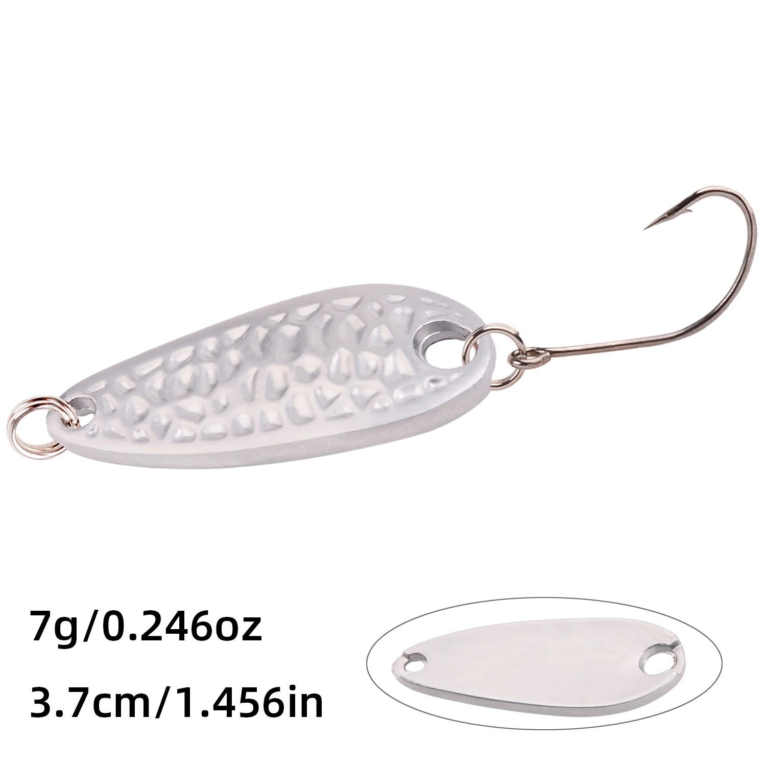 20/30 Uds 7g 5g 3,5g 2,5g Mini juego de Señuelos tipo cuchara Wobbler Metal Vib vibración Spinner hundimiento cebo duro Accesorios de Pesca - imagen 5
