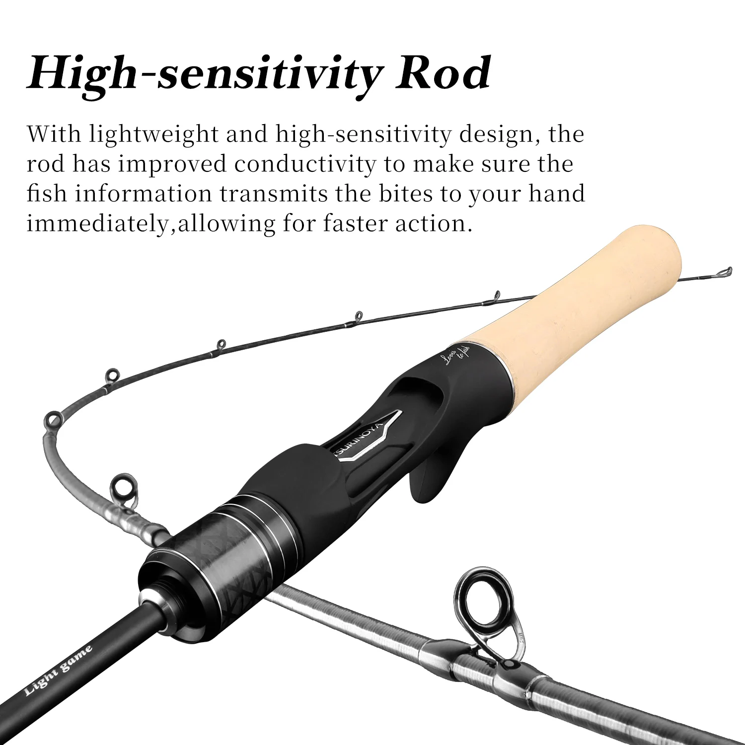 Caña de pescar TSURINOYA DRAGON Light Game 1,6 m 1,8 m UL acción rápida guía FUJI caña de carbono giratoria para trucha Rochfish Bass - imagen 4