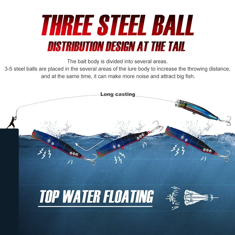 Señuelo de pesca Noeby Feed Popper, 150mm, 54g, Wobblers de agua superior 9246, cebos artificiales duros, Señuelos de pesca de agua salada Topwater - imagen 5