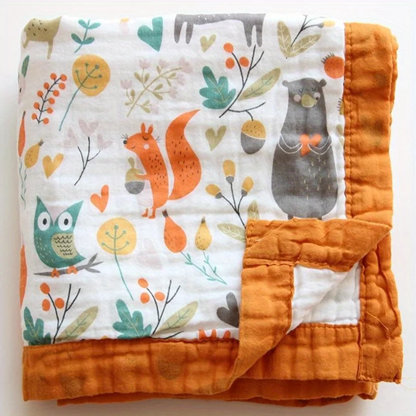 Mantas de algodón para bebé recién nacido, gasa de algodón de muselina de 6 capas, mantas envolventes suaves y absorbentes, camas, toalla de ducha transpirable - imagen 3