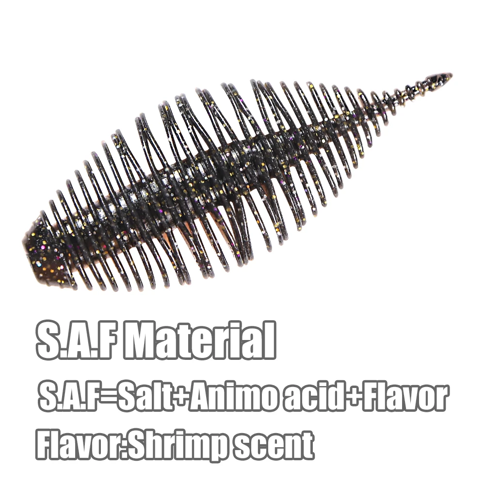 PEAK 100mm fuelle branquias cebo de gusano cebo suave Señuelos de Pesca carpa pesca lubina señuelo Isca artificial PVA - imagen 4