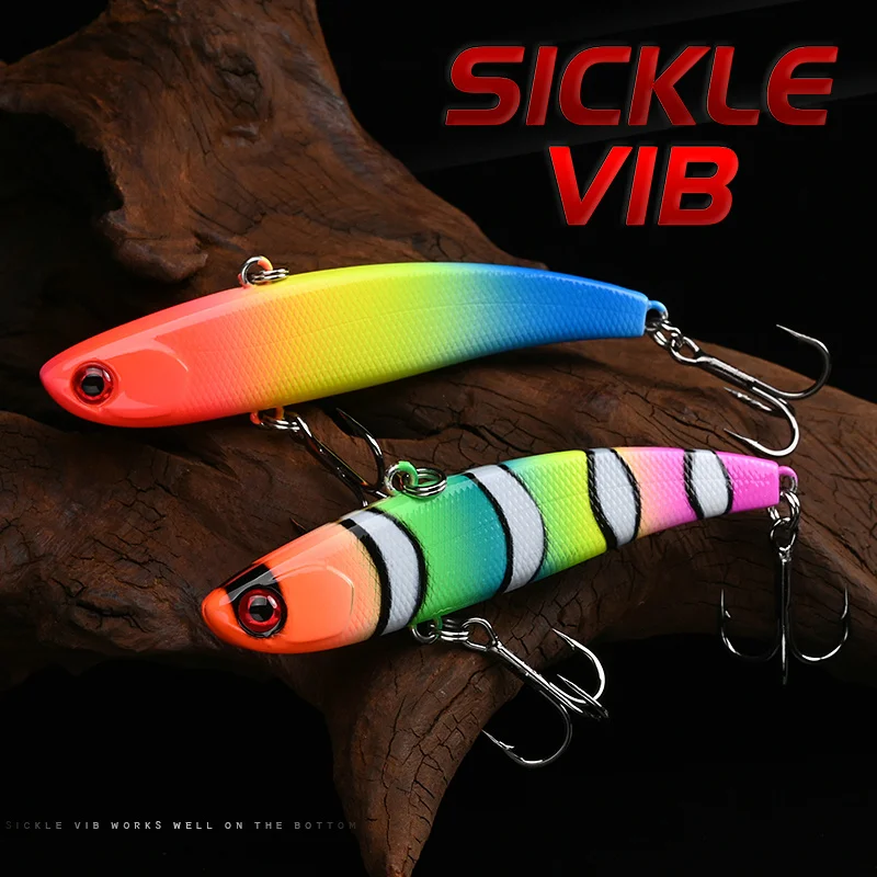 ALLBLUE SICKLE VIB hundimiento vibración 13g 17g 23g señuelo de pesca duro Wobbler plástico lubina Pike cebo Artificial aparejos de hielo de invierno - imagen 2