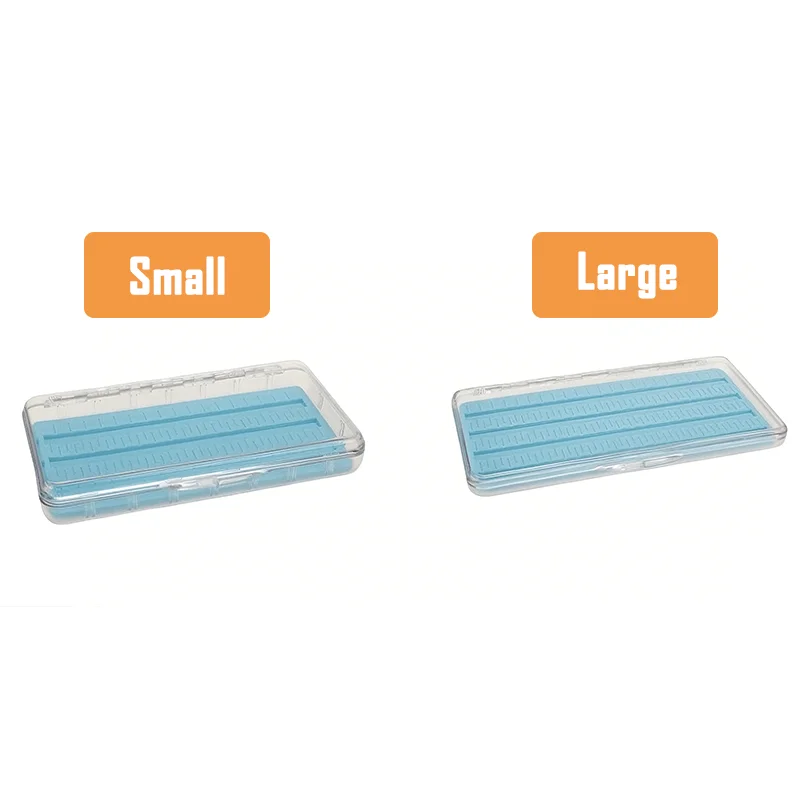 Caja de pesca con mosca transparente ABS de una capa, portátil - imagen 2