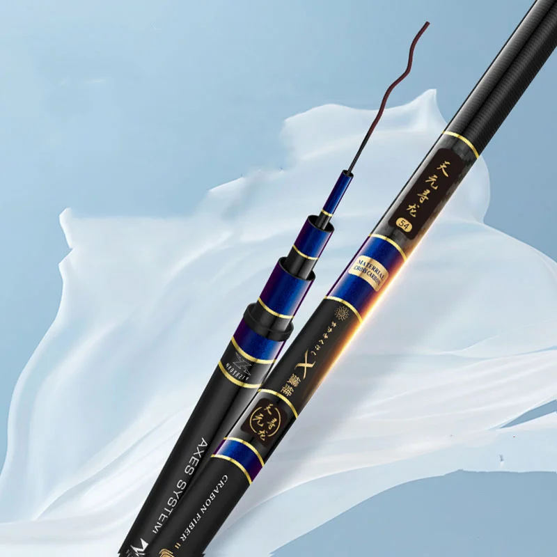 Caña de pescar ultraligera para carpa, caña de mano superdura de 3,6-12m, 5H, 6H, 8H, caña de pescar de alto carbono para exteriores - imagen 2