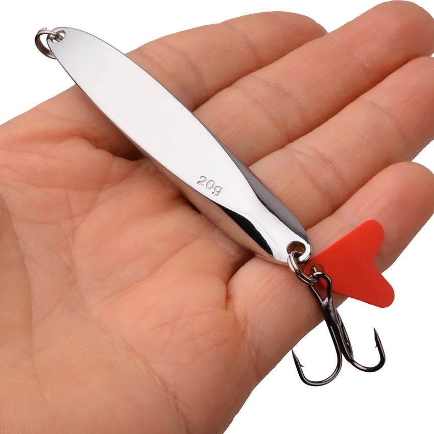 Juego de Señuelos de Pesca giratorios de Metal con lentejuelas, 10 piezas, cuchara en espiral de fundición larga, accesorios de pesca - imagen 2