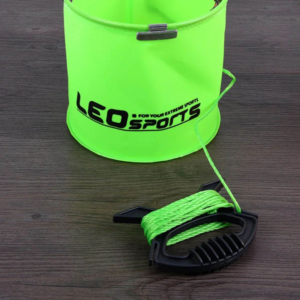 Cubo EVA, aparejos de pesca, cubo, tanque, cubo de pescado, duradero y duradero, compresión azul verde, resistencia a la abrasión - imagen 5