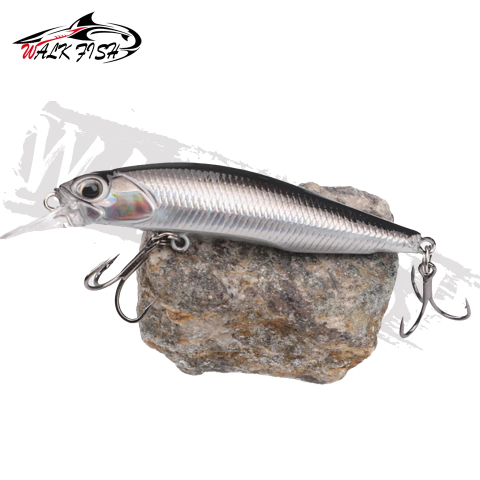 Señuelo de Pesca Jerkbait, cebo duro profesional, Wobbler manivela, buceo lento, 7,5 cm, 5g - imagen 2