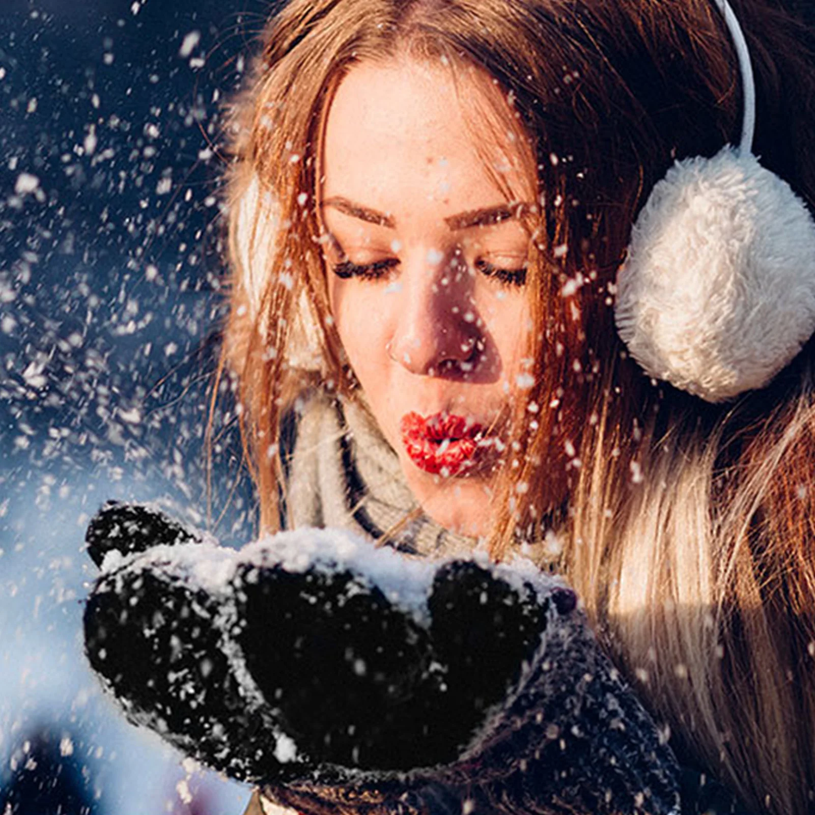 Guantes cálidos de invierno, guantes de medio dedo de terciopelo grueso, ventana al aire libre, ciclismo, Camping, pesca, esquí, mitones, guantes con pantalla táctil - imagen 5