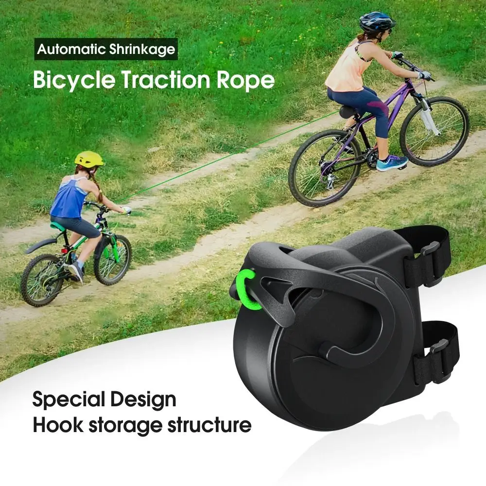 Cuerda de remolque Flexible portátil para bicicleta, herramientas de ciclismo retráctiles convenientes para padres e hijos, para exteriores - imagen 4