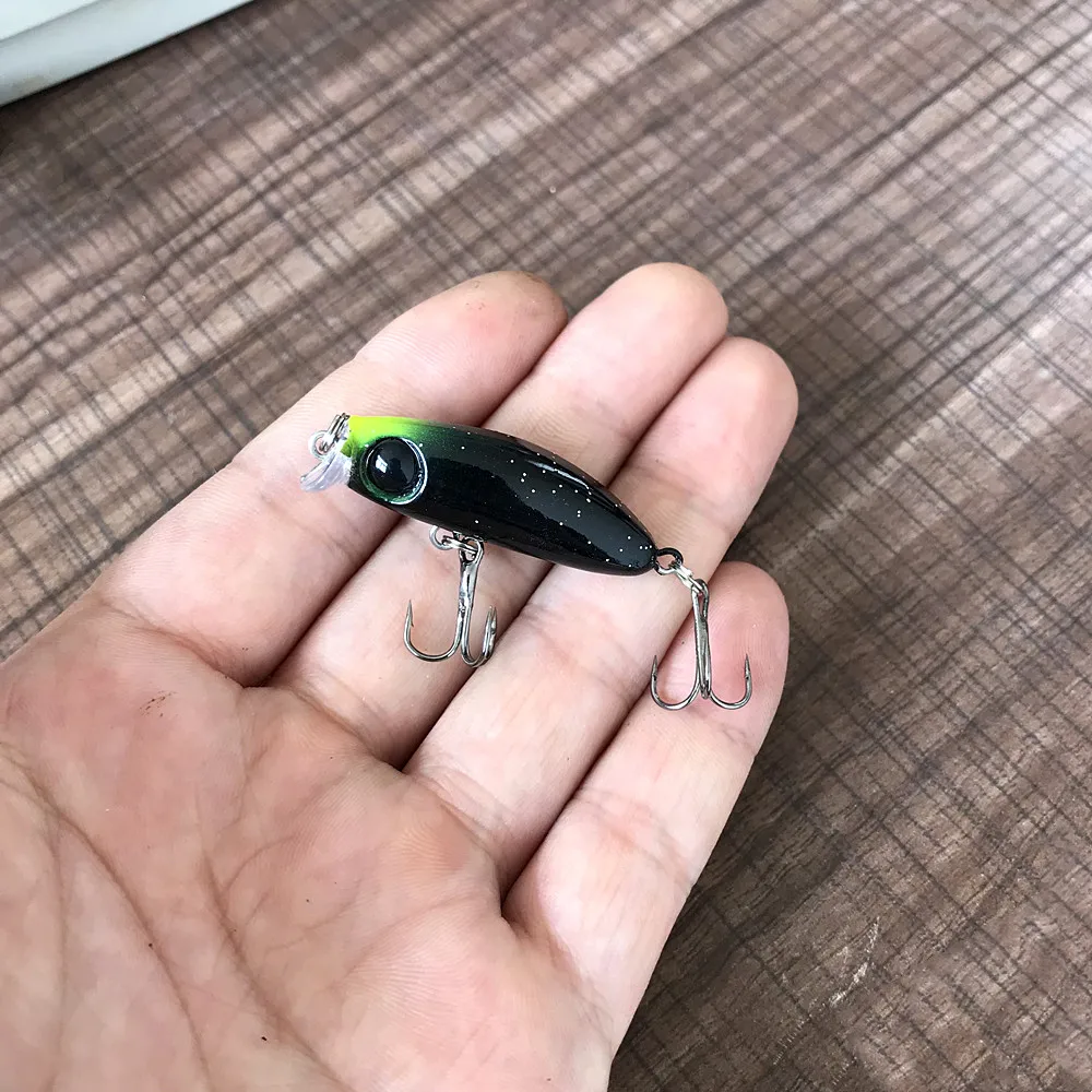 Señuelo de pesca de pececillo de hundimiento lento, Wobblers de 43mm y 2,7g Isca, cebo duro de plástico Artificial, Mini Crankbait, aparejos de pesca de Lucio, 1 piezas - imagen 5