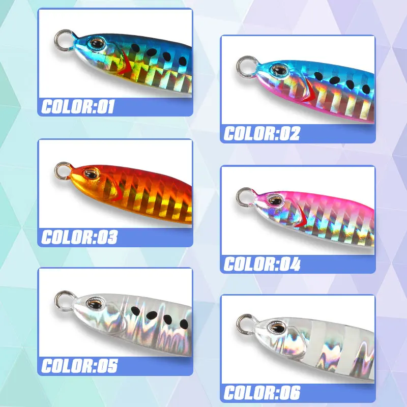 Magic Works Metalen Lokken Micro Jig Vissen Goederen 3g 5g 7g 10g Kunstaas voor Zeevissen Nep Vis Kunstmatige Zoutwater Aas - imagen 5