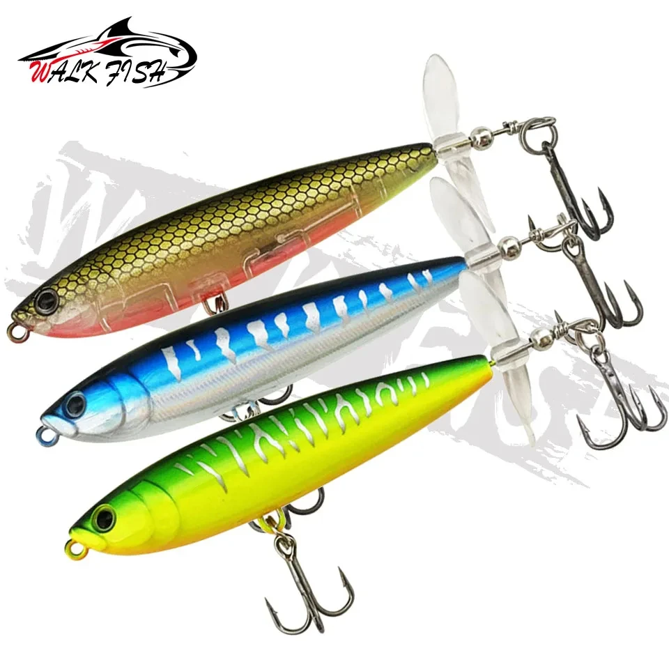 Walk Fish Whopper Plopper - Señuelo topwater lápiz, cebo duro - imagen 2
