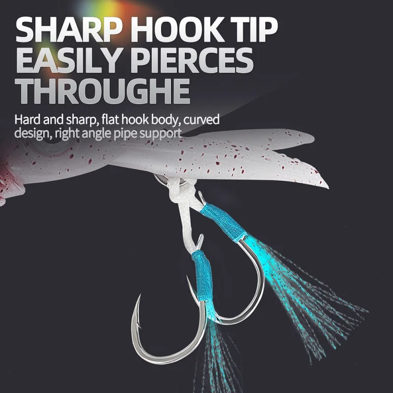 Pulpo biónico Artificial luminoso, duradero, brillo UV en la oscuridad, pesca Fakebait, buscador de pulpo, pesca al aire libre en aguas profundas - imagen 2