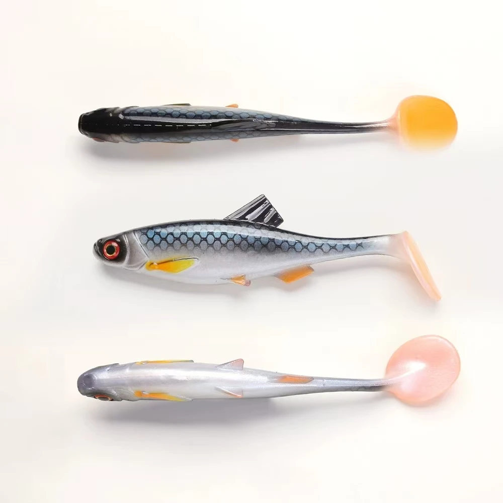 Señuelo de pesca de gran tamaño, cebo blando, 20cm/7,87 pulgadas/59,5g, Swimbait, equipo de pesca Artificial, 1 ud. - imagen 4
