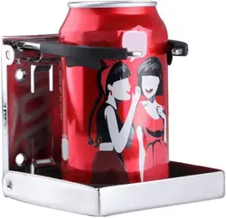 Portavasos plegable ajustable de acero inoxidable 316, portavasos marino de acero inoxidable, portavasos plegable