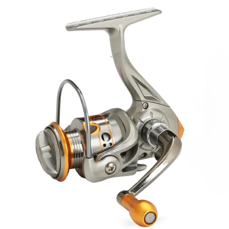 Mini carrete de pesca giratorio DC150 serie súper potente 12 + 1BB 5,2: 1 relación de engranaje Mini carrete de pesca duradero de Metal carrete de baitcasting - imagen 3