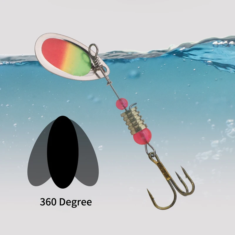 Ruke 16 unids/lote cuchara de Metal Spinner señuelo 3,4g Jig Spoonbait Crankbaits pesca Wobblers para Lucio conjunto de ganchillo cebos aparejos - imagen 4